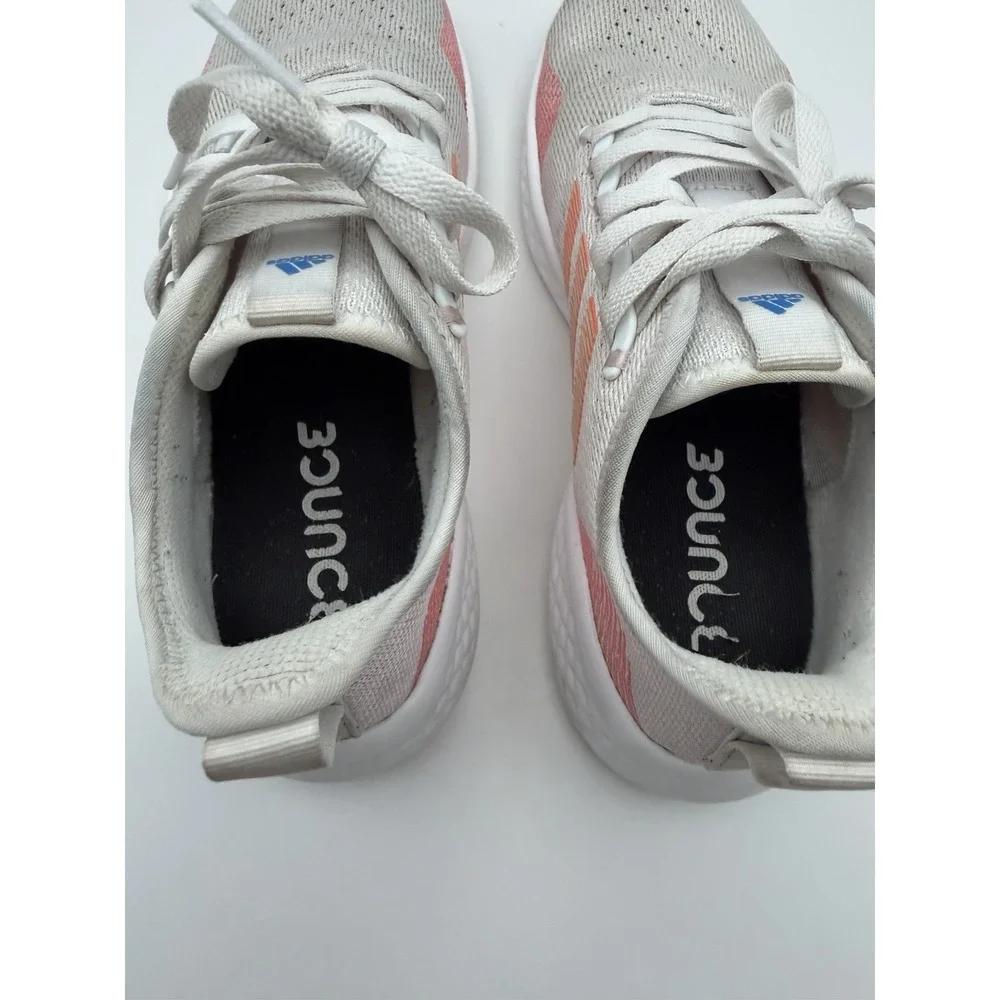 Adidas Women's Fluidflow 2.0 Running Shoes Sneakers Grey Pink Orange Size 8